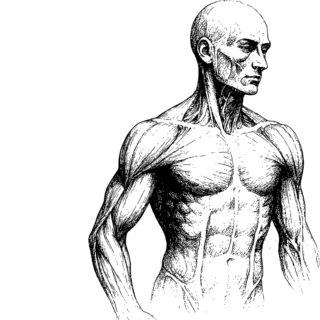 Anatomie-Illustration: Der Patient